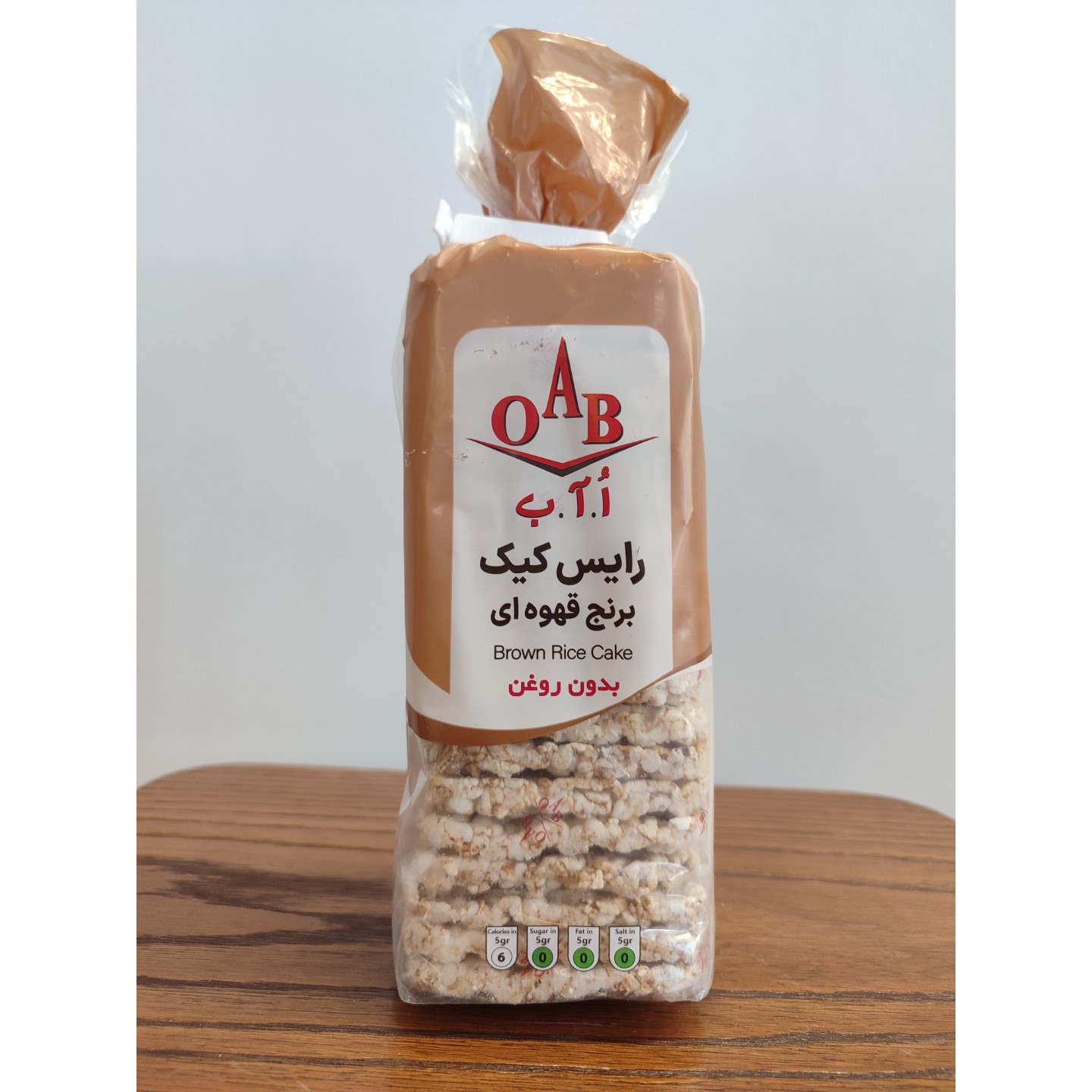رایس کیک برنج قهوه ای OAB
