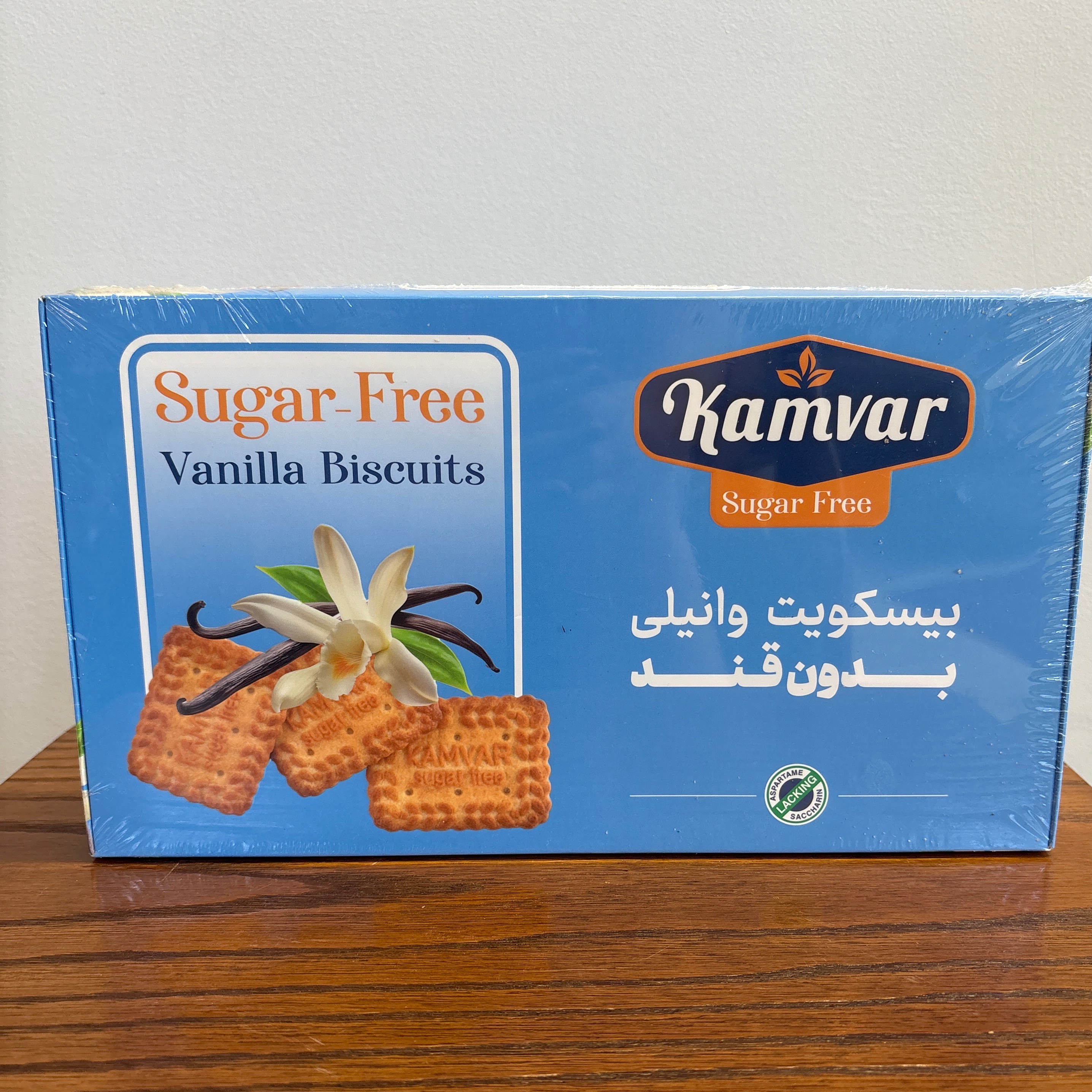بیسکوییت وانیلی بدون قند کامور